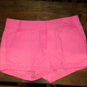 Hot neon pink J Crew shorts